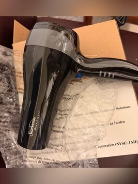 Sunbeam Black Hair Dryer Box with Logo